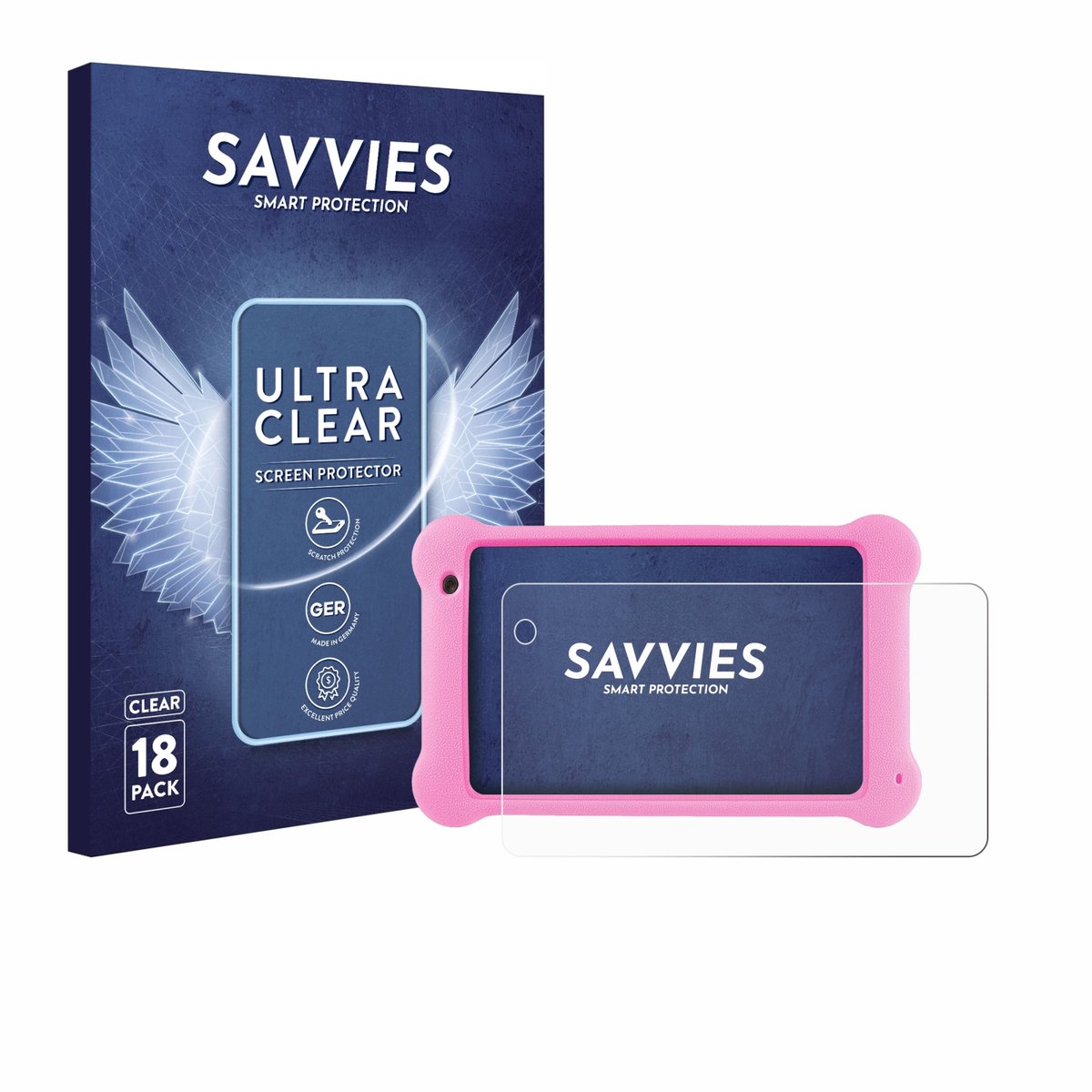 Savvies - Screenprotector voor Wainyok K7 7" - Folie Beschermfolie transparant 18 Stuks