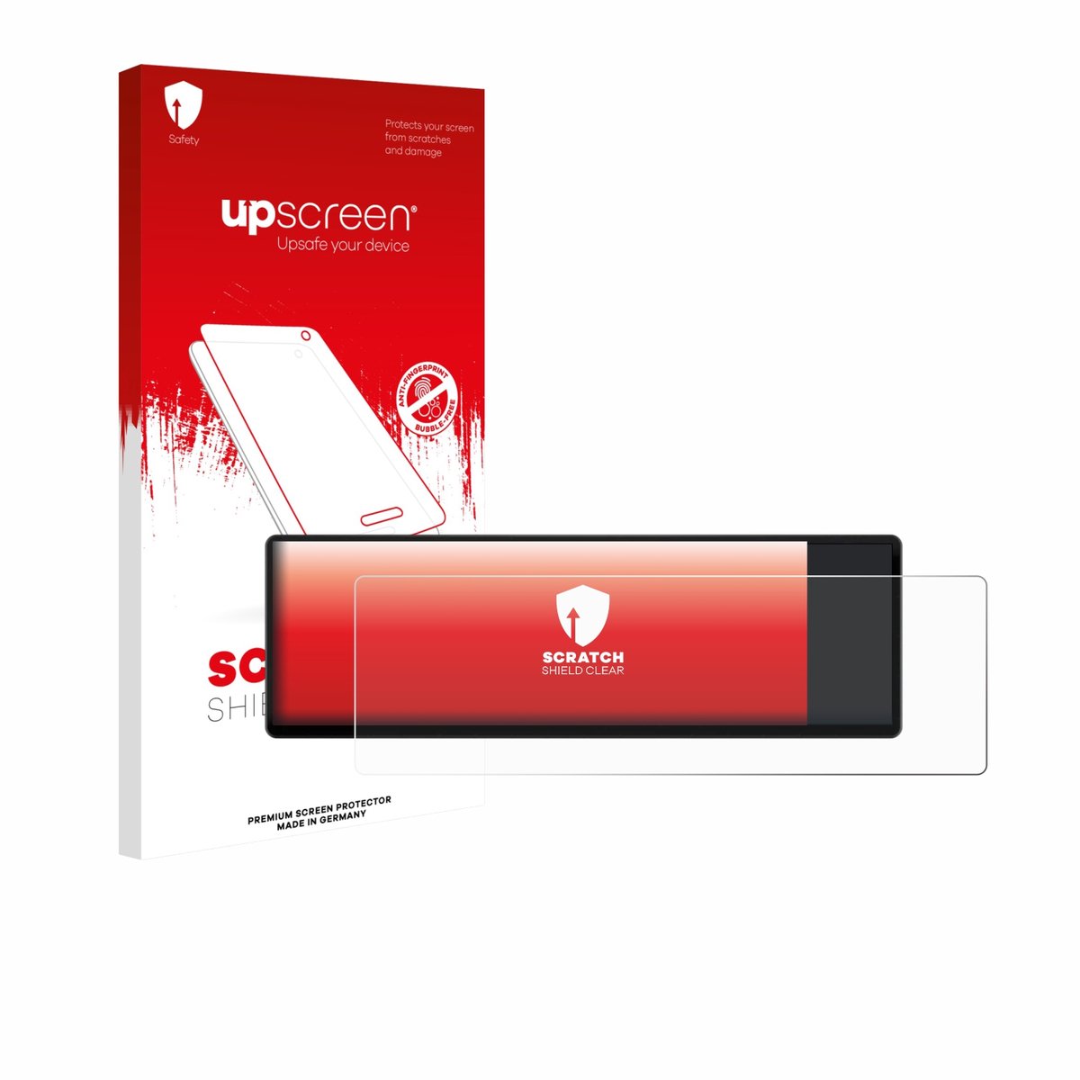 upscreen - Screenprotector voor Corsair Xeneon Edge 14.5" - Folie Beschermfolie transparant