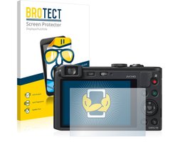 BROTECT - Screenprotector voor Panasonic Lumix DMC-LF1 - Folie Beschermfolie transparant 2 Stuks