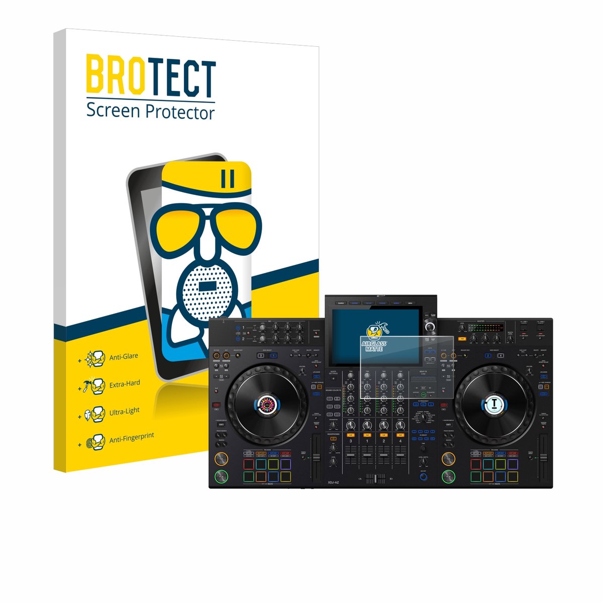 BROTECT - Screenprotector voor Pioneer XDJ-AZ - Folie Beschermfolie Beschermglas matte