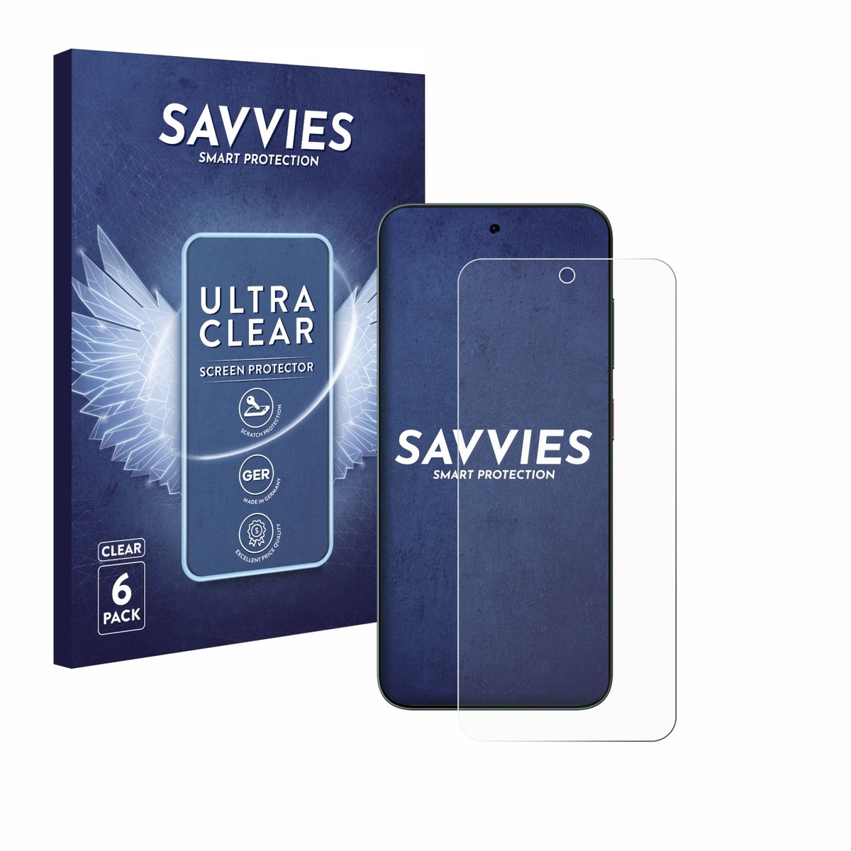 Savvies - Screenprotector voor ZTE Blade V70 - Folie Beschermfolie transparant 6 Stuks