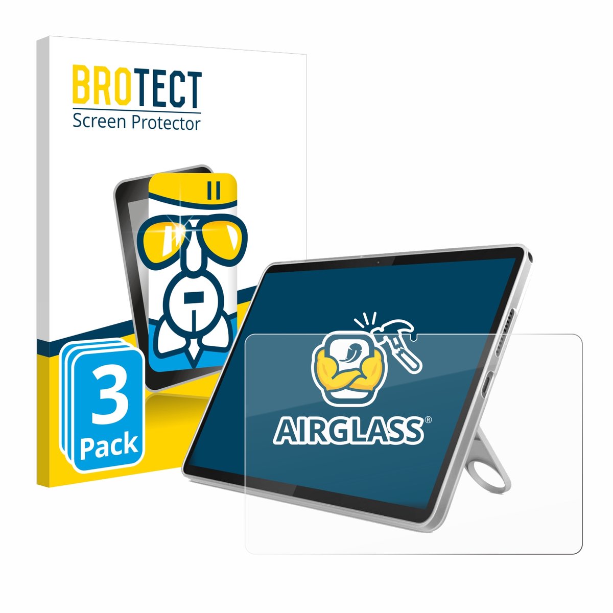 Screenprotector 3 Stuks voor Lenovo Tab 10.1" Beschermglas transparant
