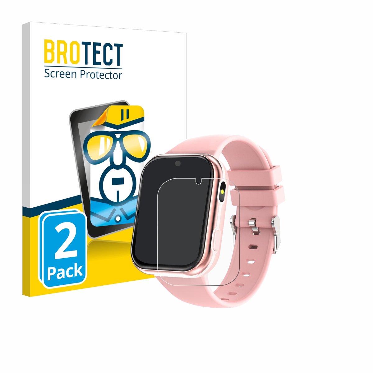 BROTECT - Screenprotector voor Igreeman X53 1.54" - Folie Beschermfolie transparant 2 Stuks