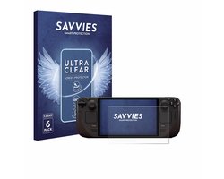 Savvies - Screenprotector voor Valve Steam Deck OLED - Folie Beschermfolie transparant 6 Stuks