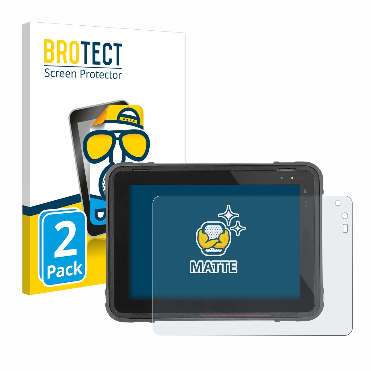 BROTECT - Screenprotector voor Texa Axone Nemo 2 - Folie Beschermfolie matte 2 Stuks