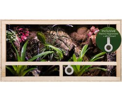 Repiterra® Terrarium 100x60x60 cm van OSB hout met zijventilatie