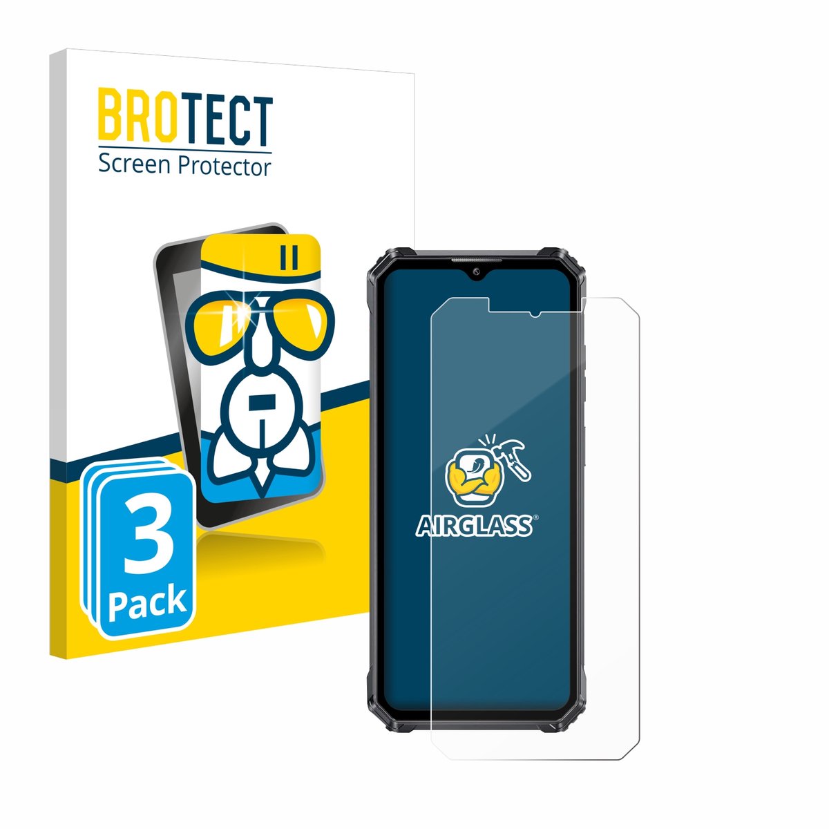 Screenprotector 3 Stuks voor Oukitel WP28 / WP28E Beschermglas transparant