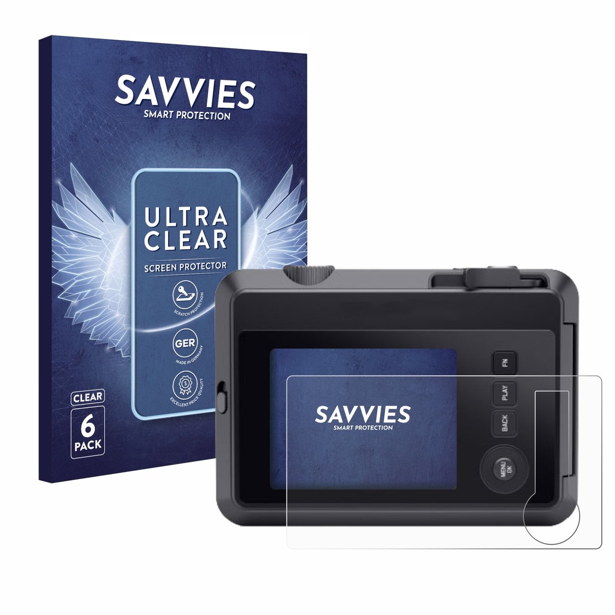 Savvies - Screenprotector voor Leica SOFORT 2 - Folie Beschermfolie transparant 6 Stuks