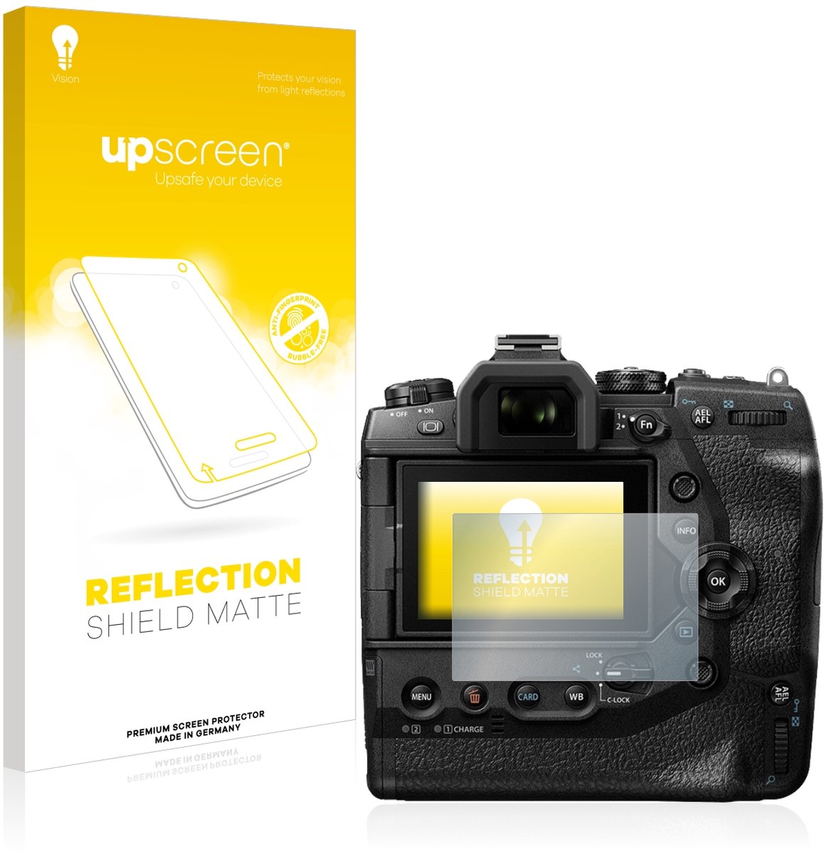 upscreen - Screenprotector voor Olympus OM-D E-M1X - Folie Beschermfolie anti glare matte