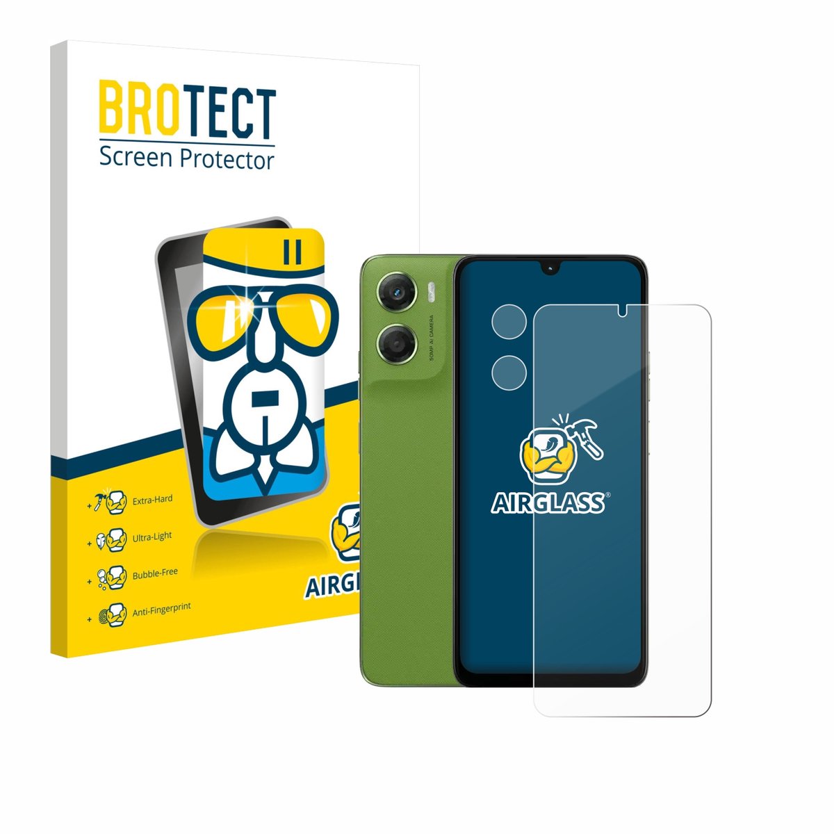 Screenprotector voor Motorola Moto G06 Power (Voor+Camera) Beschermglas transparant