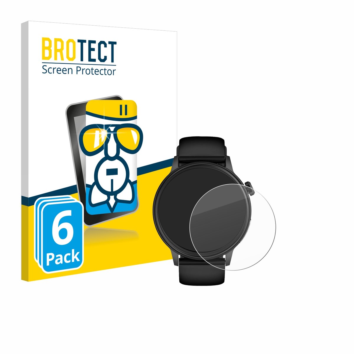 Screenprotector 6 Stuks voor YYKY ET470 1.4" Beschermglas transparant