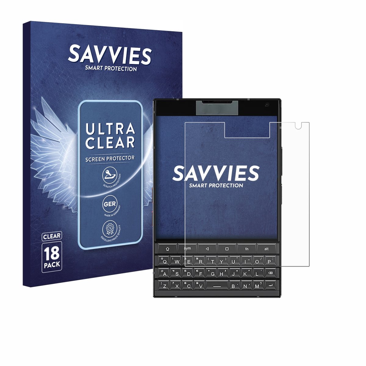 Savvies - Screenprotector voor Unihertz Titan 2 - Folie Beschermfolie transparant 18 Stuks