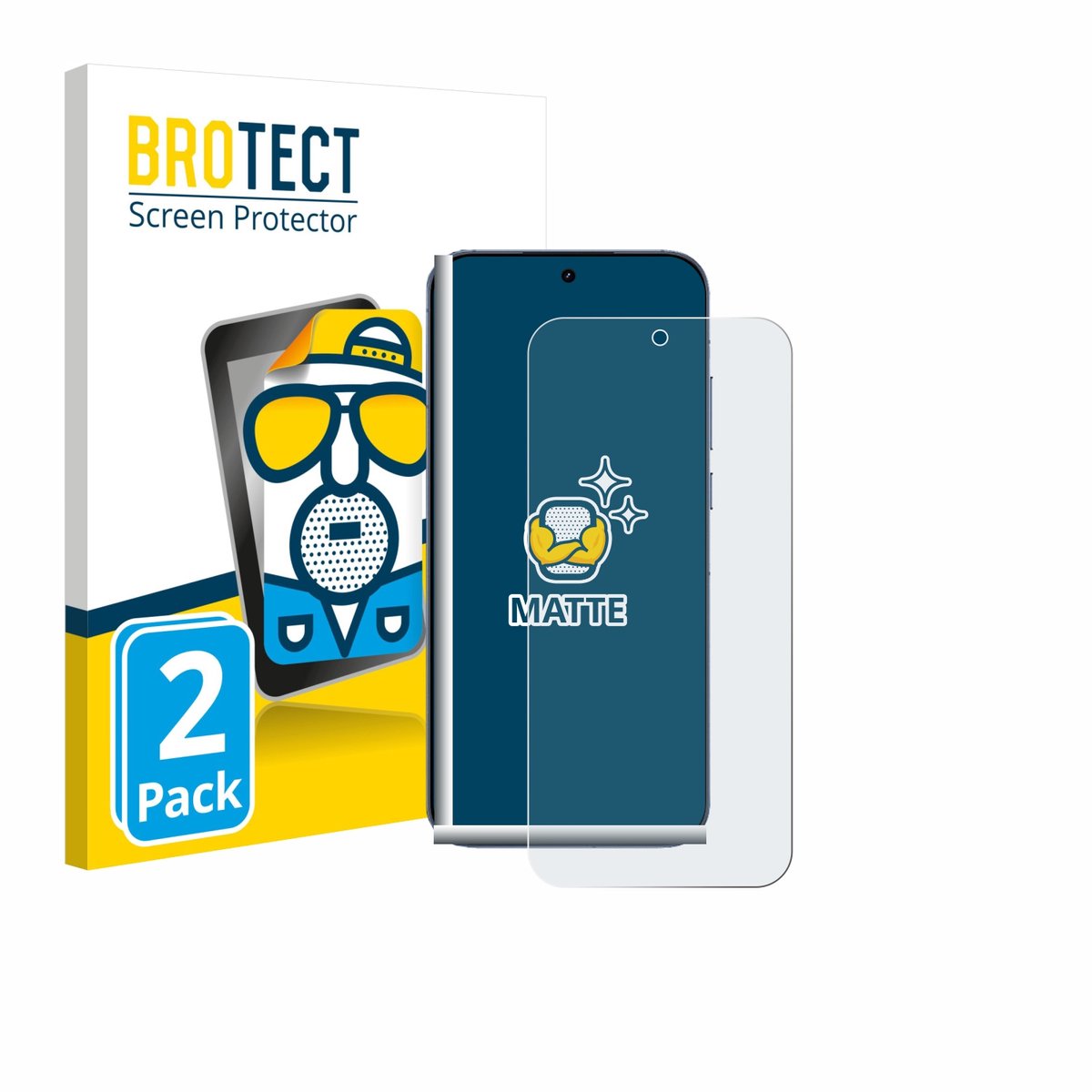 BROTECT - Screenprotector voor realme GT 8 Pro - Folie Beschermfolie matte 2 Stuks