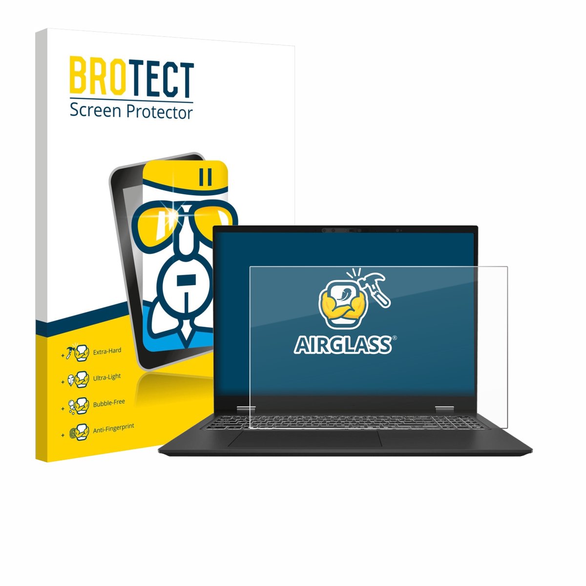 Screenprotector voor MSI Prestige 16 AI Evo B1M Beschermglas transparant