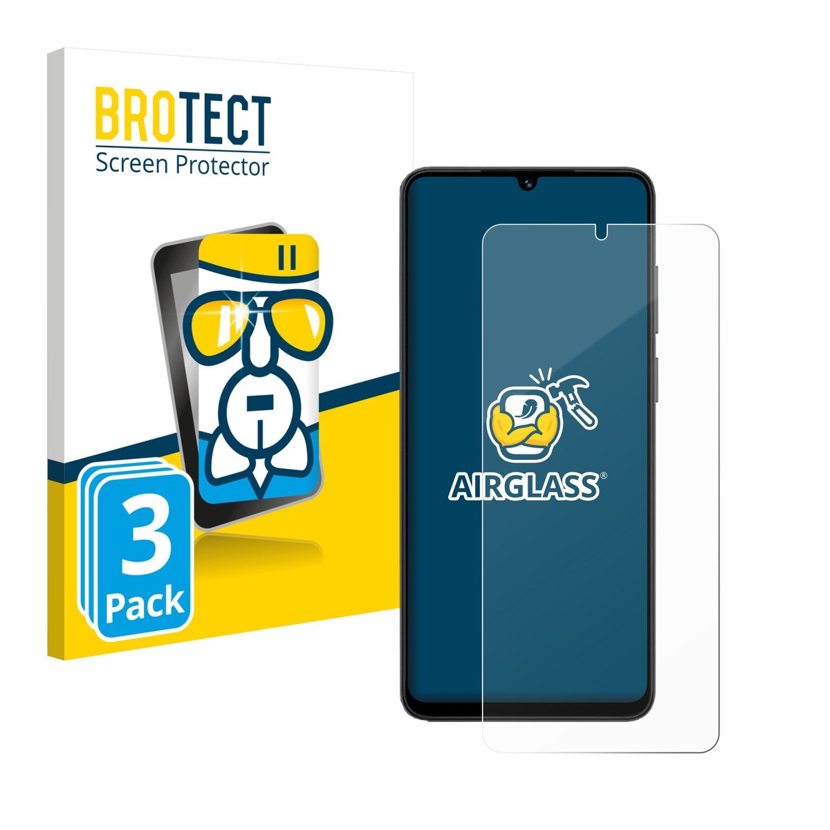 Screenprotector 3 Stuks voor Honor X5c Beschermglas transparant