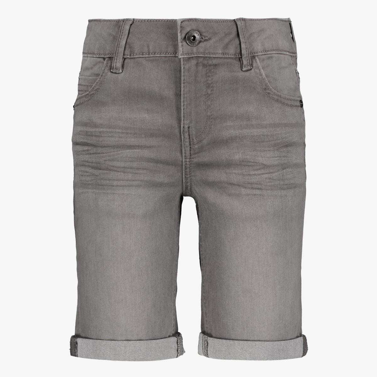 Unsigned jongens denim short grijs - Maat 152