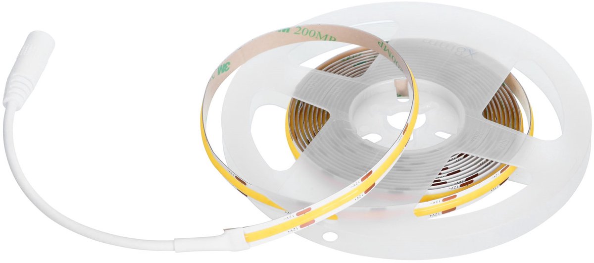 Activejet COB - LED Strip - 3m - Inclusief Voedingsadapter - Koud Wit - 1850 lm