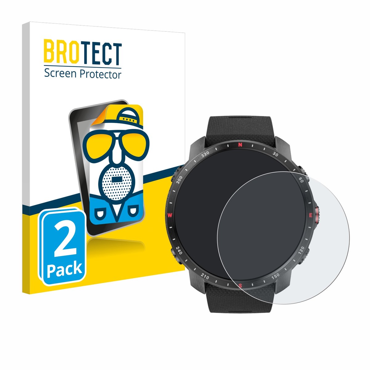 BROTECT - Screenprotector voor Polar Grit X Pro - Folie Beschermfolie matte 2 Stuks