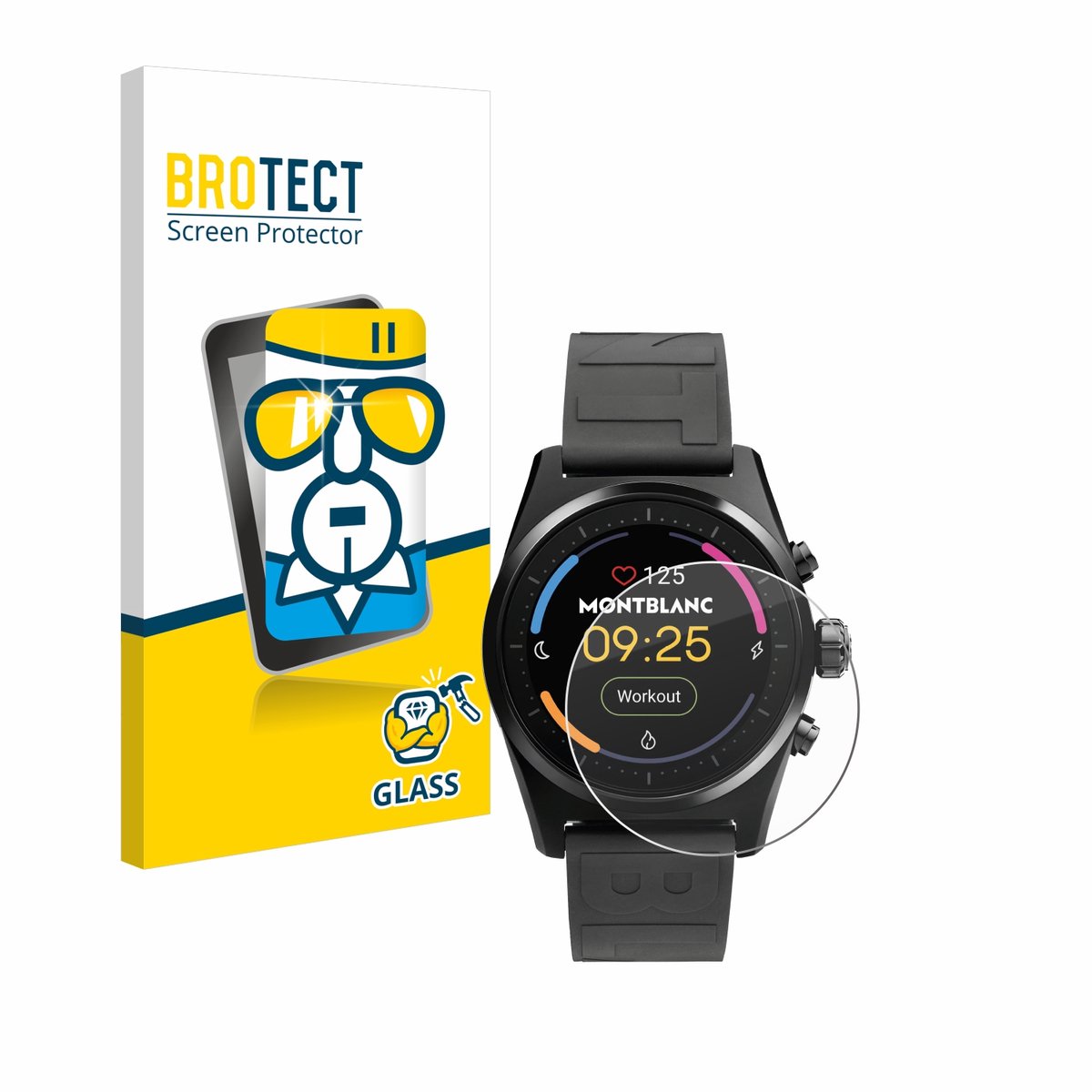 BROTECT - Glas Screenprotector voor Montblanc Summit Lite - Gehard Beschermglas 9H