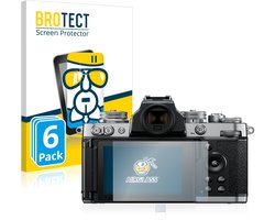 BROTECT - Screenprotector voor Nikon Z fc - Folie Beschermfolie Beschermglas transparant 6 Stuks