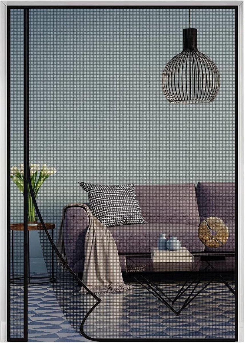 Deurhor Magnetisch Raamhor voor Binnendeur 80x190cm - Hordeur Zonder Boren