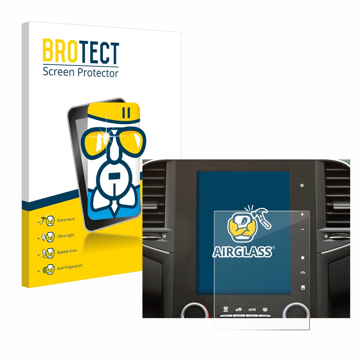 Screenprotector voor Renault Megane 4 2021 Easy Link 9.3" Beschermglas transparant