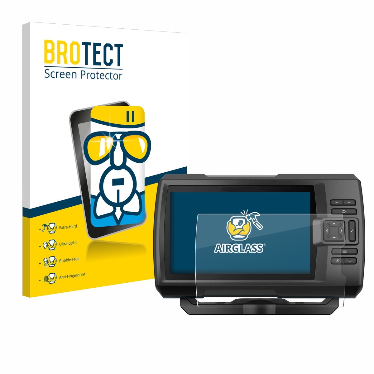 Screenprotector voor Garmin Striker Vivid 7cv Beschermglas transparant