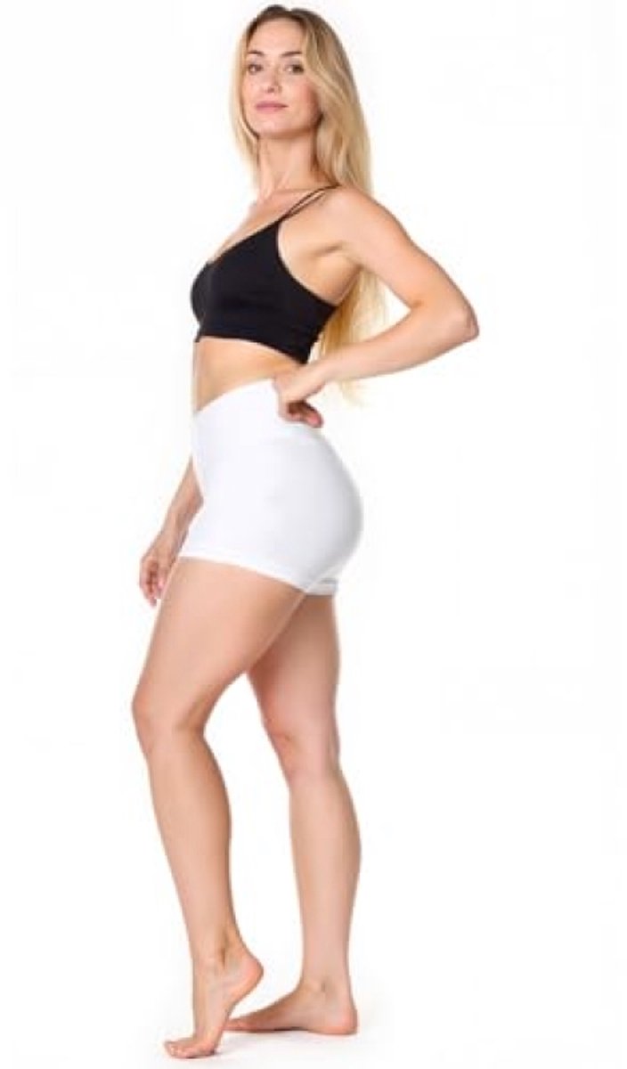 Dames sportshorts met hoge taille - Elastische workout shorts voor yoga en fitness van Merkloos — afbeelding 2