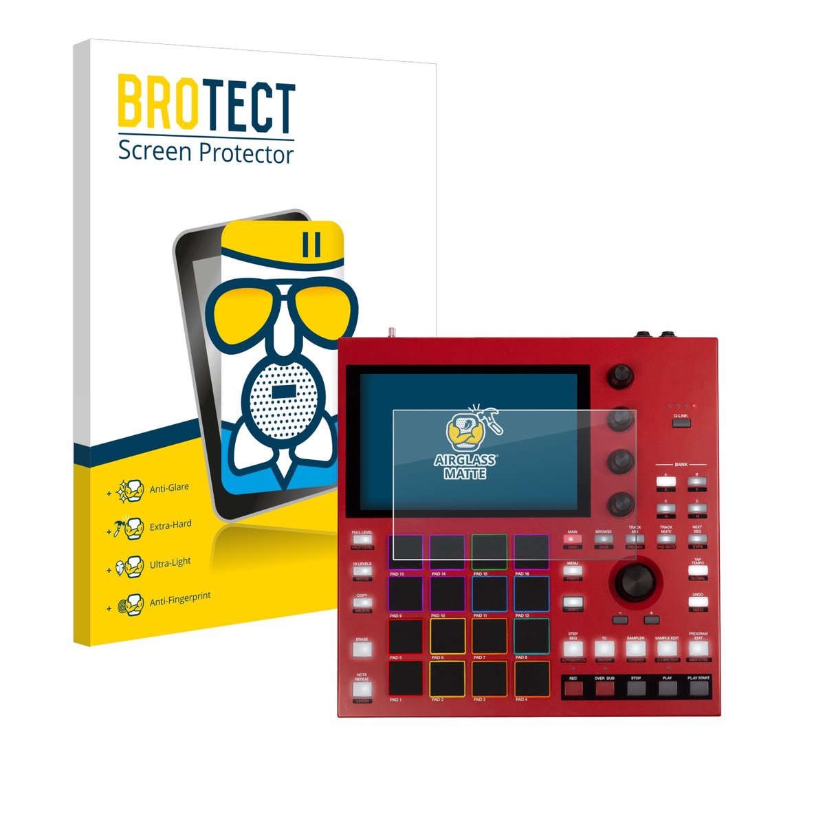 BROTECT - Screenprotector voor Akai MPC One+ - Folie Beschermfolie Beschermglas matte