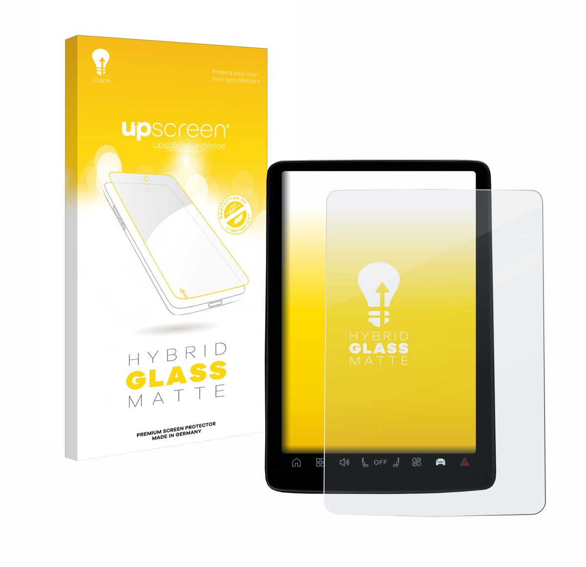upscreen - Screenprotector voor Volvo EX30 12.3" - Folie Beschermfolie Beschermglas matte