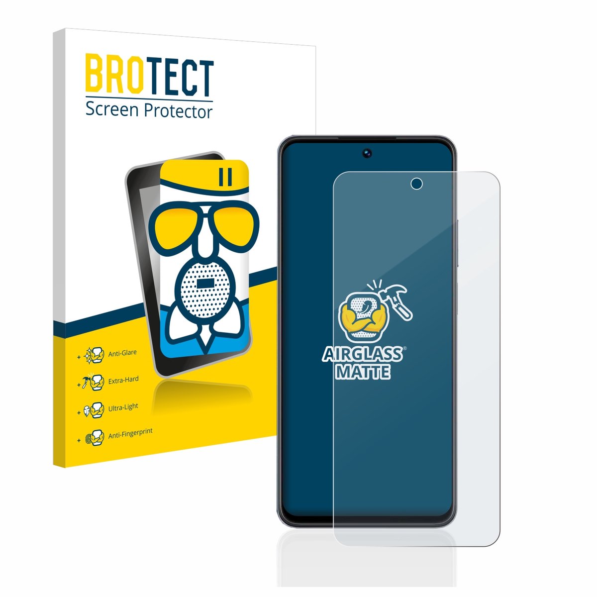 BROTECT - Screenprotector voor realme C55 - Folie Beschermfolie Beschermglas matte
