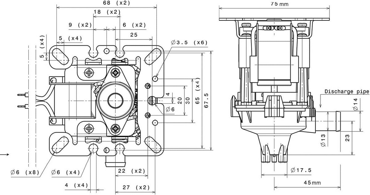 Universele Condenswaterpomp voor Plafondcassettes - Geschikt voor Alle Merken