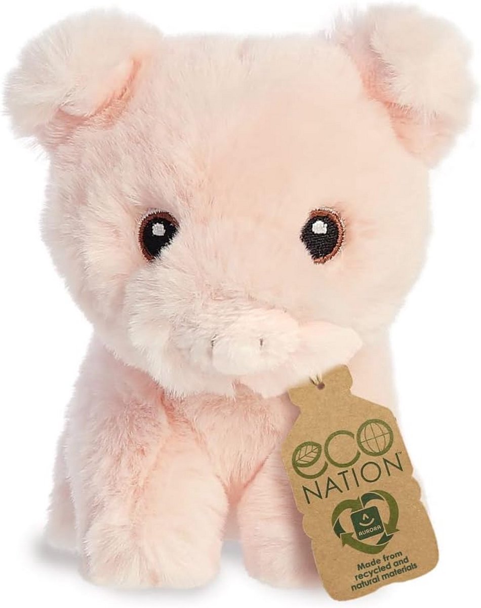 Zacht Eco Varken Speelgoed Mini Knuffel Roze