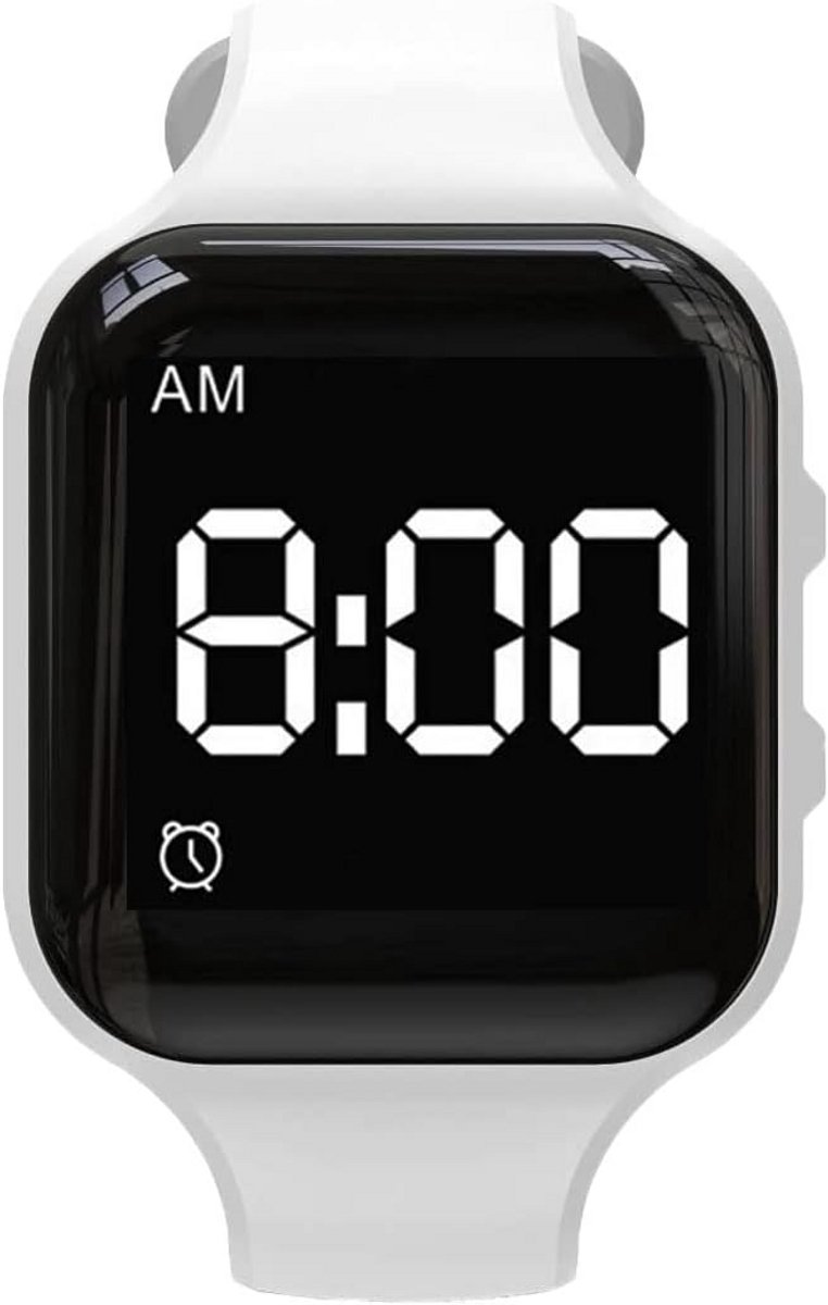 Waterdicht Trilalarm Horloge met 15 Dagelijkse Stille Herinneringen & Timer - Wit