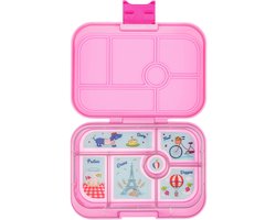 Yumbox Original - lekvrije Bento box lunchbox - 6 vakken - Power Pink / Paris tray