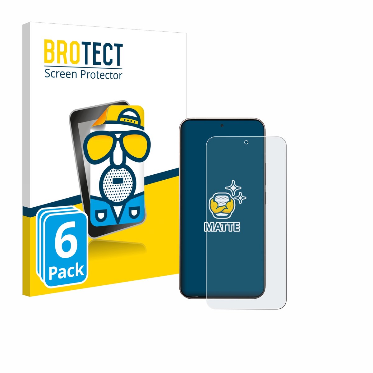 BROTECT - Screenprotector voor Xiaomi 15T Pro - Folie Beschermfolie matte 6 Stuks