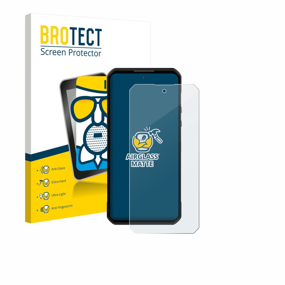 BROTECT - Screenprotector voor Oukitel WP60 - Folie Beschermfolie Beschermglas matte