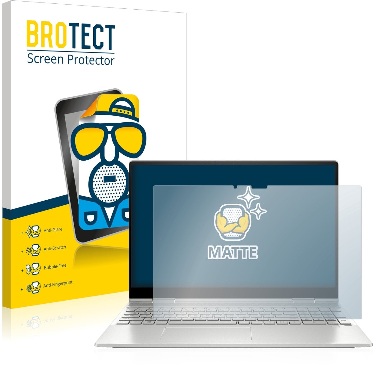 BROTECT - Screenprotector voor HP Envy x360 2-in-1 15-ew - Folie Beschermfolie matte