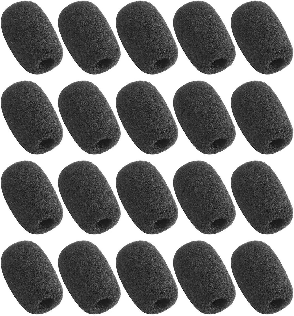 20 Stuks Microfoon Windscherm Schuimrubber Voor Headset Microfoons Klein Model