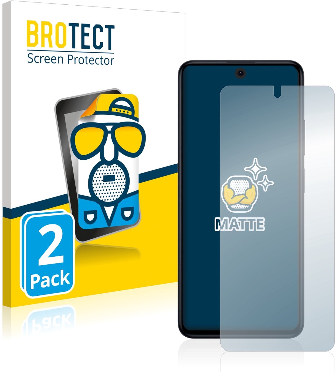 BROTECT - Screenprotector voor Xiaomi Poco X4 GT - Folie Beschermfolie matte 2 Stuks