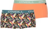 O'Neill dames boxershorts 2-pack - tropical orange - maat L
