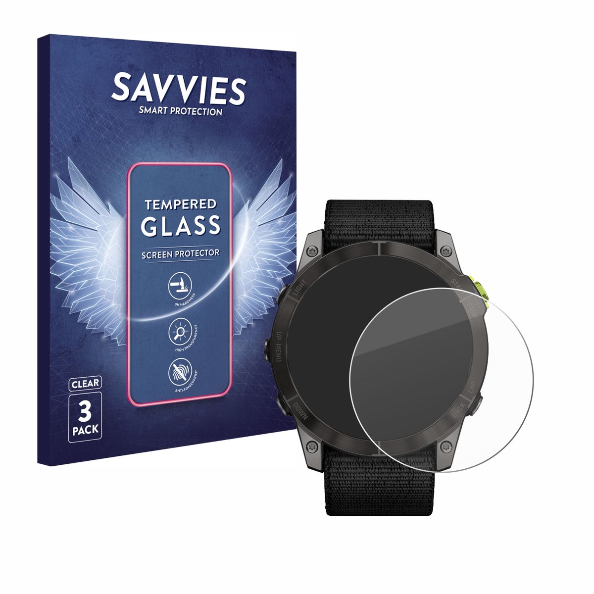 Savvies - Glas Screenprotector voor Garmin Enduro 2 - Gehard Beschermglas 9H 3 Stuks