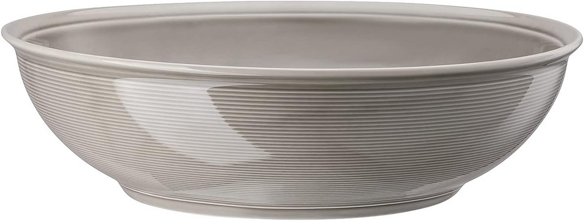 Grote Platte Kom 32 cm - Modern Design met Rillen - Geschikt voor Dagelijks Gebruik