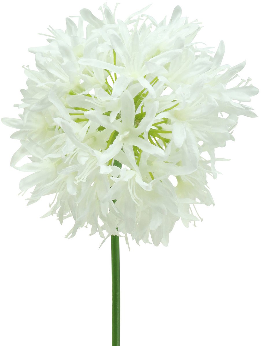 Sierallium kunstwit wit Ø12cm H62cm