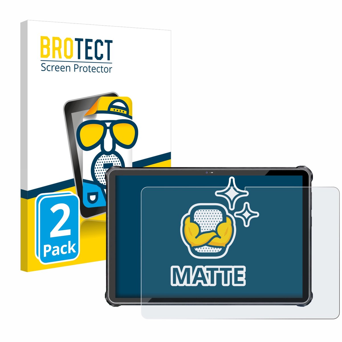 BROTECT - Screenprotector voor Oukitel RT6 - Folie Beschermfolie matte 2 Stuks