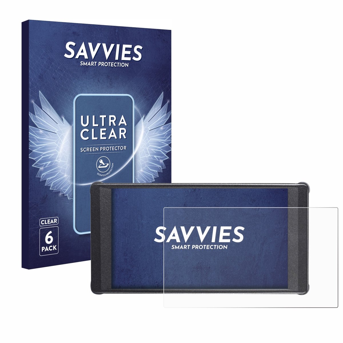 Savvies - Screenprotector voor Portkeys PT6 - Folie Beschermfolie transparant 6 Stuks