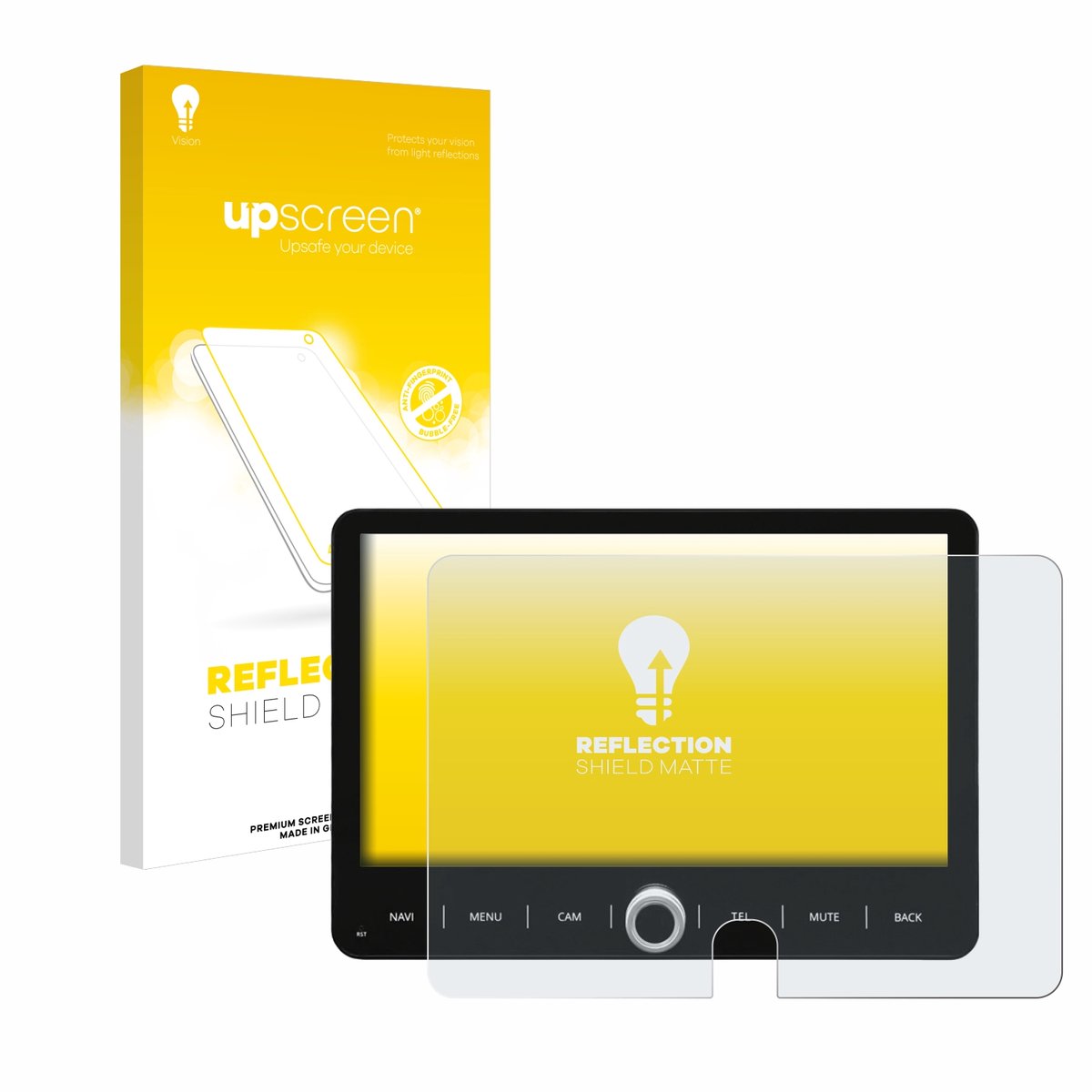 upscreen - Screenprotector voor Dynavin D9-T5TP - Folie Beschermfolie anti glare matte