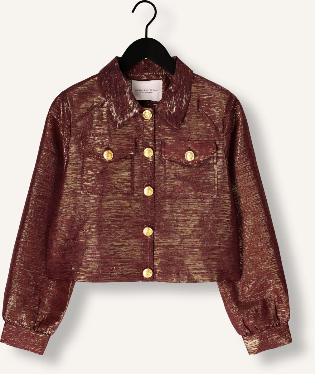 Amaya Amsterdam Lo Jacket Jassen Dames - Winterjas - Bordeaux - Maat L