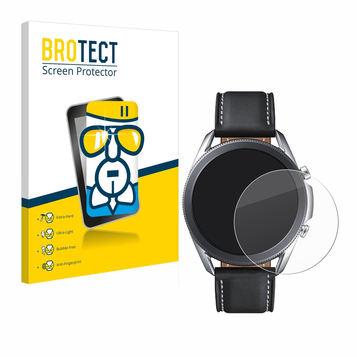 Screenprotector voor Samsung Galaxy Watch 3 (45mm) Beschermglas transparant