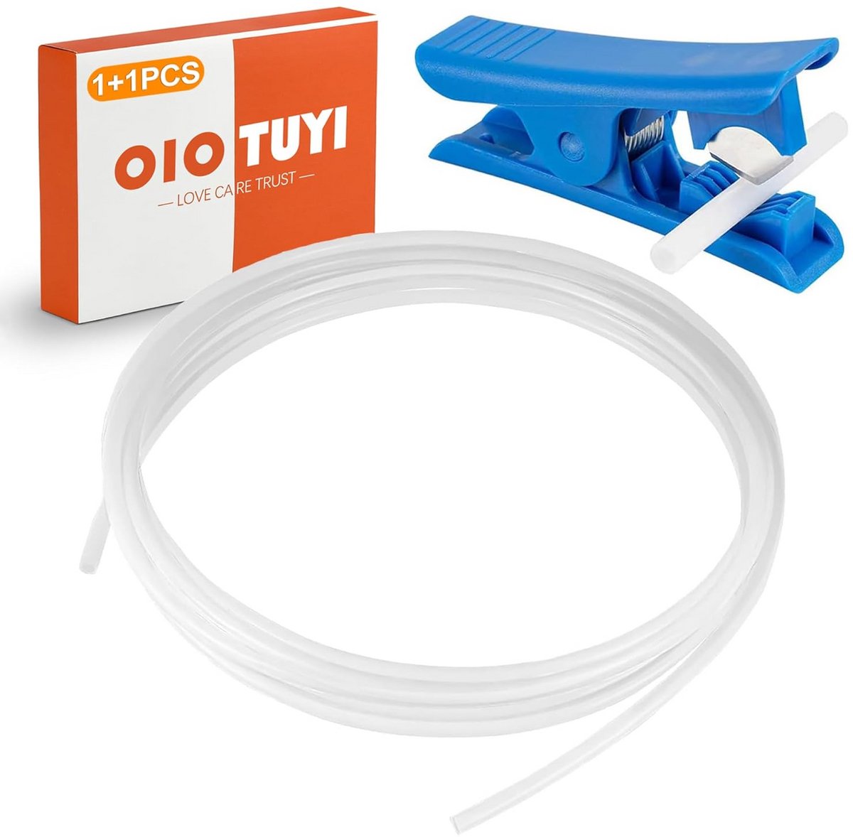 4 Meter PTFE Buis voor 1.75mm Filament met Connector en Snijder voor 3D Printers